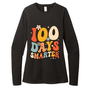 Groovy 100 Days Smarter Teacher Student 100th Day Of School Gift Womens CVC Long Sleeve Shirt