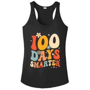 Groovy 100 Days Smarter Teacher Student 100th Day Of School Gift Ladies PosiCharge Competitor Racerback Tank