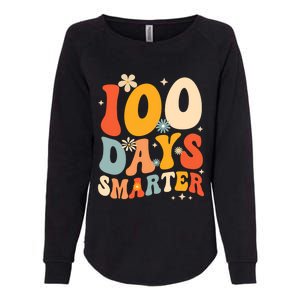 Groovy 100 Days Smarter Teacher Student 100th Day Of School Gift Womens California Wash Sweatshirt