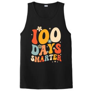 Groovy 100 Days Smarter Teacher Student 100th Day Of School Gift PosiCharge Competitor Tank