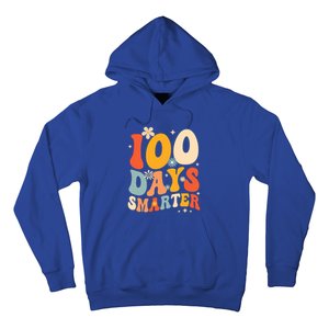 Groovy 100 Days Smarter Teacher Student 100th Day Of School Gift Hoodie