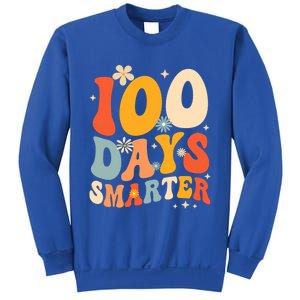 Groovy 100 Days Smarter Teacher Student 100th Day Of School Gift Sweatshirt