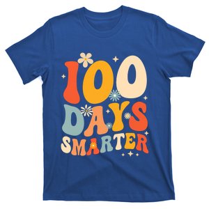 Groovy 100 Days Smarter Teacher Student 100th Day Of School Gift T-Shirt