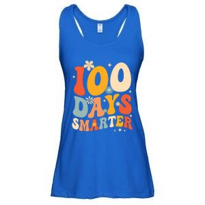 Groovy 100 Days Smarter Teacher Student 100th Day Of School Gift Ladies Essential Flowy Tank