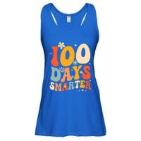 Groovy 100 Days Smarter Teacher Student 100th Day Of School Gift Ladies Essential Flowy Tank