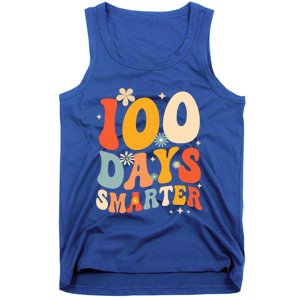 Groovy 100 Days Smarter Teacher Student 100th Day Of School Gift Tank Top