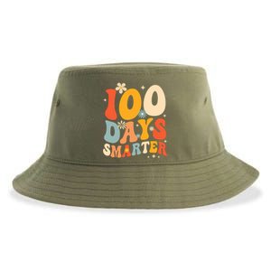 Groovy 100 Days Smarter Teacher Student 100th Day Of School Gift Sustainable Bucket Hat