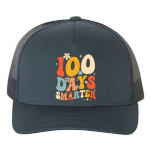 Groovy 100 Days Smarter Teacher Student 100th Day Of School Gift Yupoong Adult 5-Panel Trucker Hat