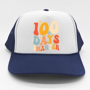 Groovy 100 Days Smarter Teacher Student 100th Day Of School Gift Trucker Hat