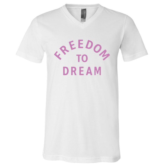 Goat 10 Freedom To Dream V-Neck T-Shirt