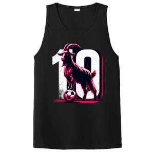 Goat 10 Funny Soccer Day Lover 2024 PosiCharge Competitor Tank