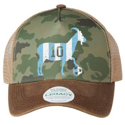 Goat 10 Funny Soccer Legacy Tie Dye Trucker Hat