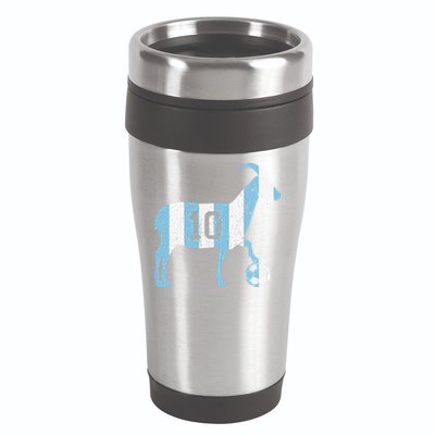 Goat 10 Funny Soccer 16oz Travel Tumbler