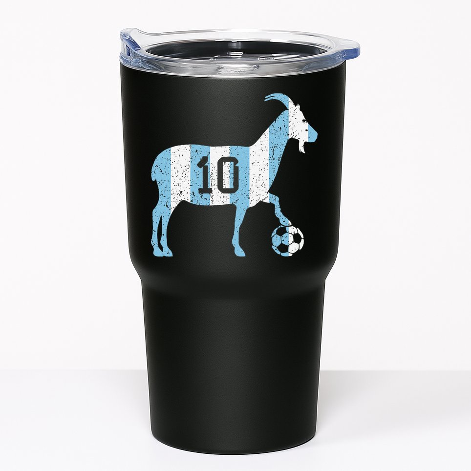 Goat 10 Funny Soccer Tumbler