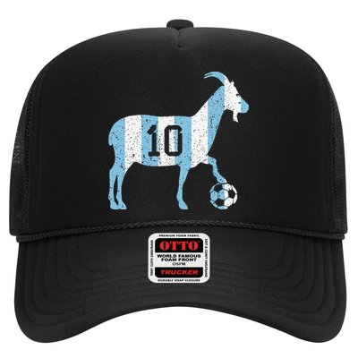 Goat 10 Funny Soccer Trucker Hat