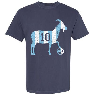 Goat 10 Funny Soccer Garment-Dyed Heavyweight T-Shirt