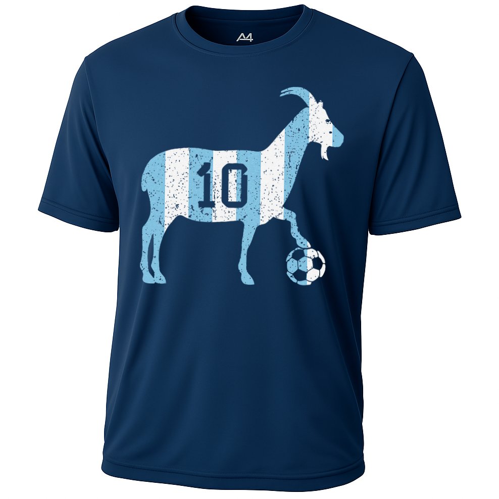 Goat 10 Funny Soccer Performance Shirt