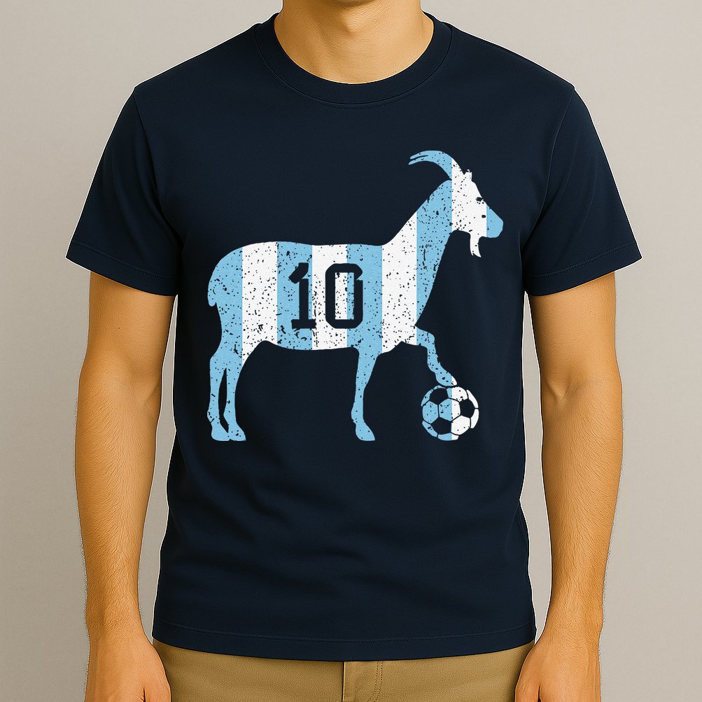 Goat 10 Funny Soccer T-Shirt
