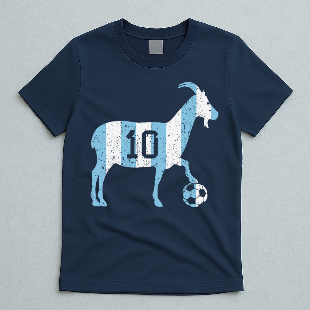 Goat 10 Funny Soccer T-Shirt