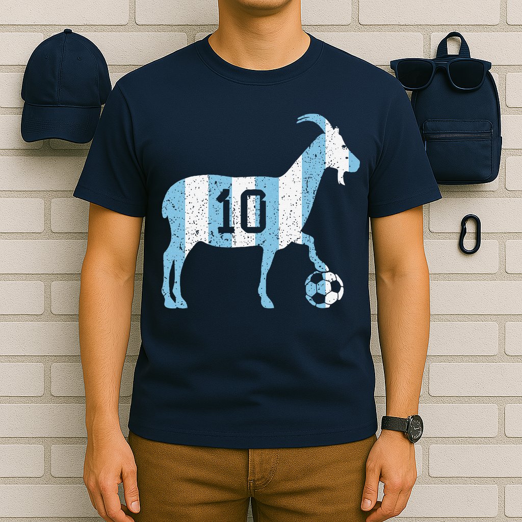 Goat 10 Funny Soccer T-Shirt