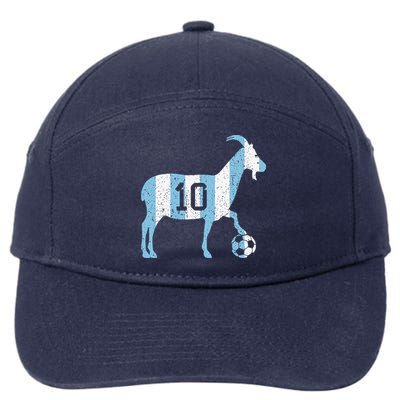Goat 10 Funny Soccer 7-Panel Snapback Hat