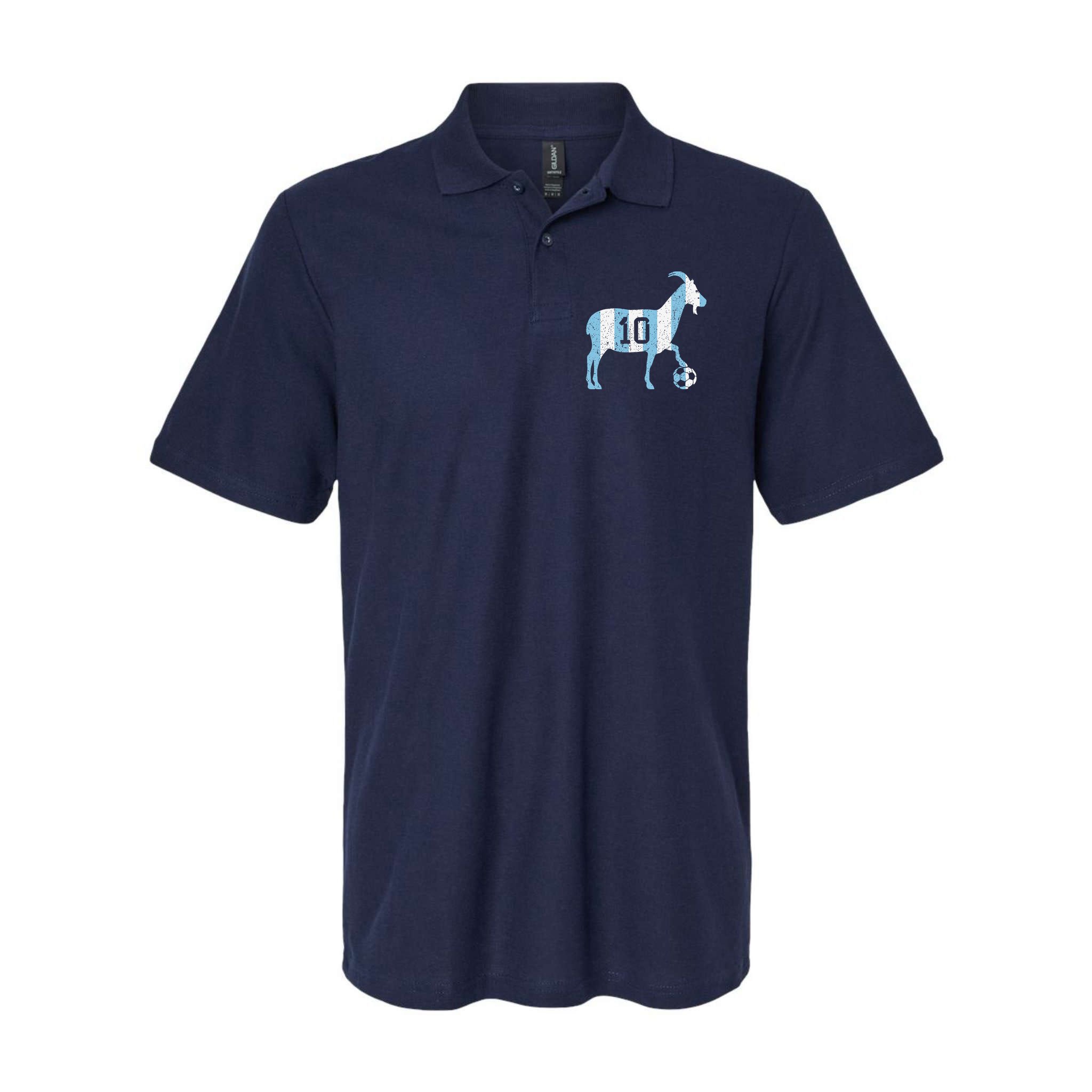 Goat 10 Funny Soccer Polo