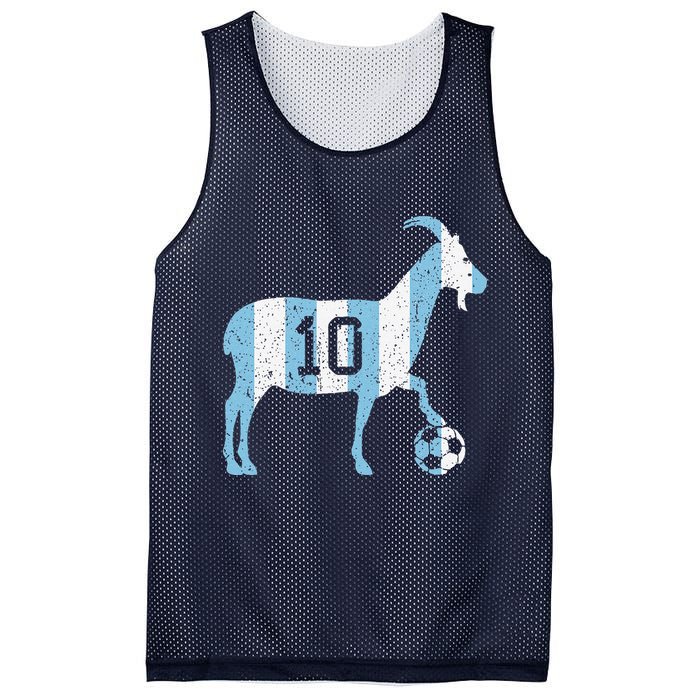Goat 10 Funny Soccer Mesh Reversible Basketball Jersey Tank