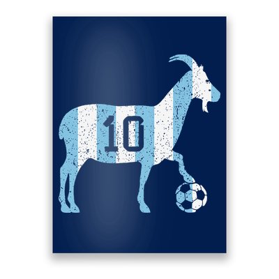 Goat 10 Funny Soccer Poster