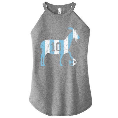 Goat 10 Funny Soccer Women's Perfect Tri Rocker Tank