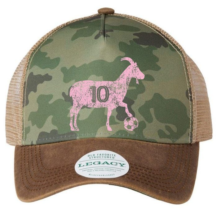 Goat 10 Funny Soccer Legacy Tie Dye Trucker Hat