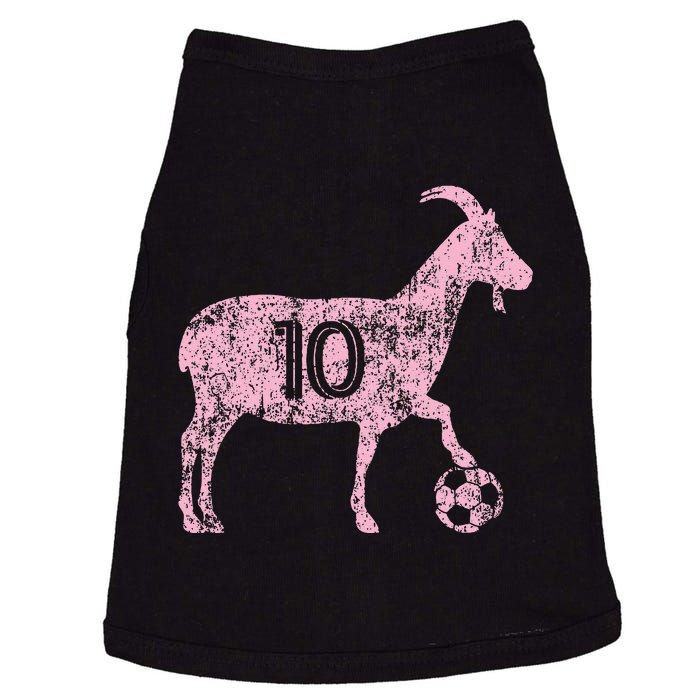 Goat 10 Funny Soccer Doggie Tank