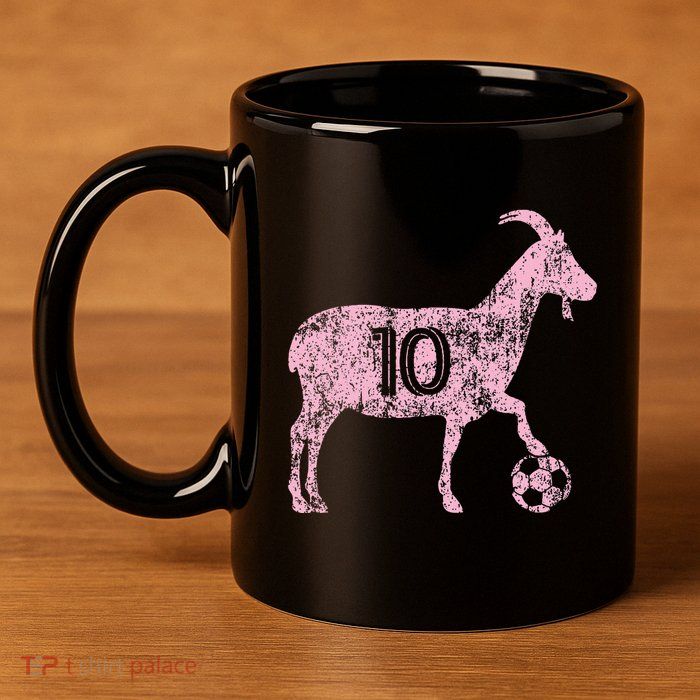 Goat 10 Funny Soccer 11oz C Handle Ceramic Mug