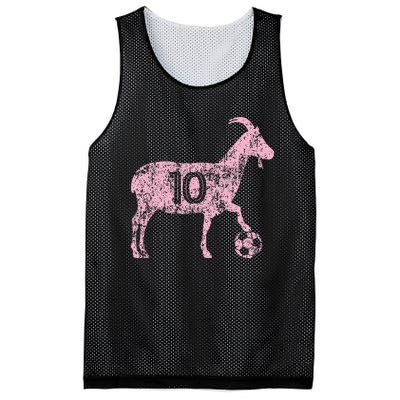 Goat 10 Funny Soccer Mesh Reversible Basketball Jersey Tank