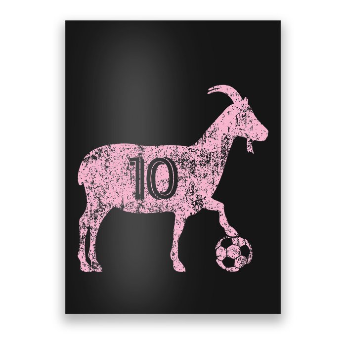Goat 10 Funny Soccer Poster