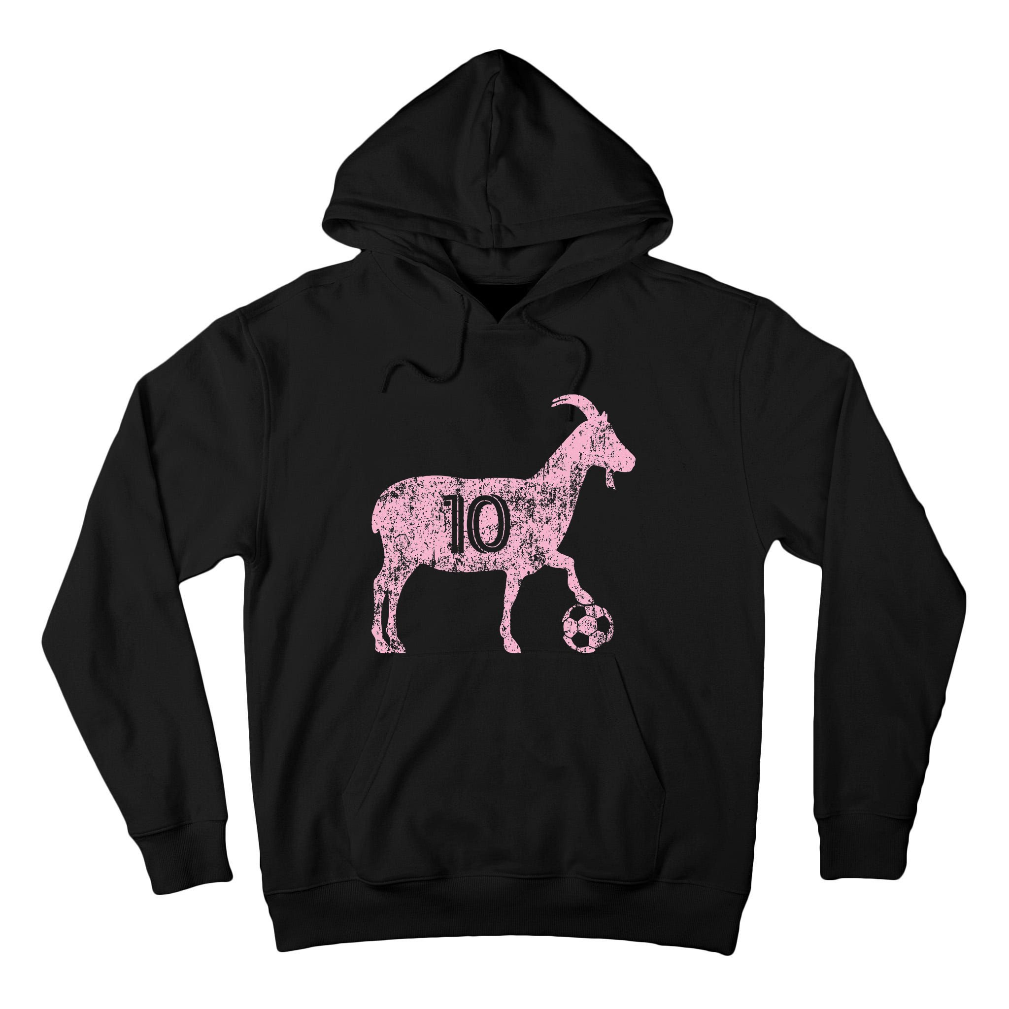 Goat 10 Funny Soccer Tall Hoodie