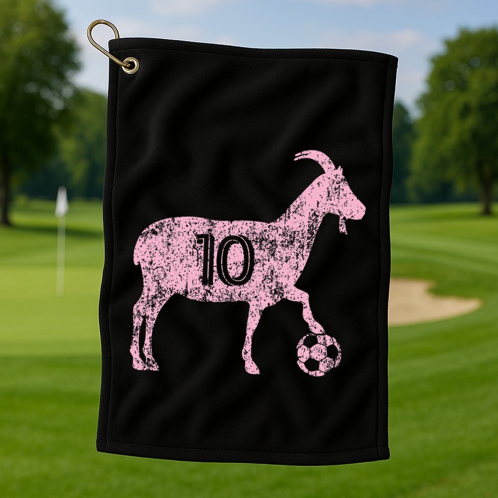 Goat 10 Funny Soccer Golf Towel