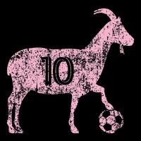 Goat 10 Funny Soccer Cropped Pullover Crew
