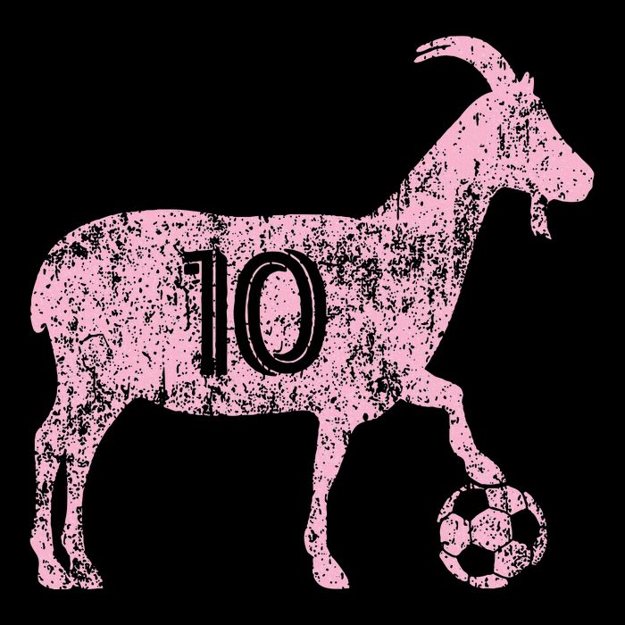 Goat 10 Funny Soccer Cropped Pullover Crew