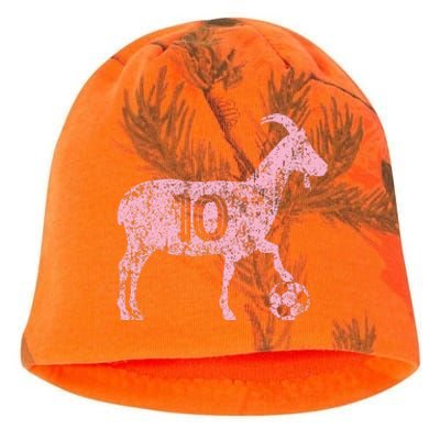 Goat 10 Funny Soccer Kati - Camo Knit Beanie