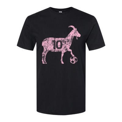 Goat 10 Funny Soccer Softstyle® CVC T-Shirt