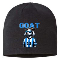 Goat 10 Funny Soccer Sustainable Beanie