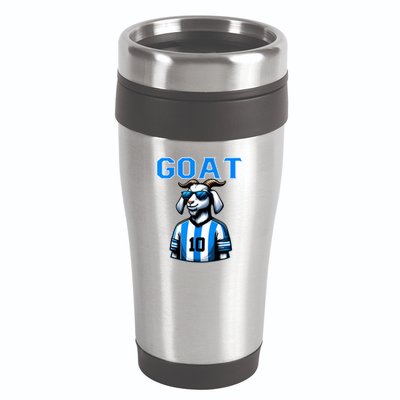 Goat 10 Funny Soccer 16oz Travel Tumbler