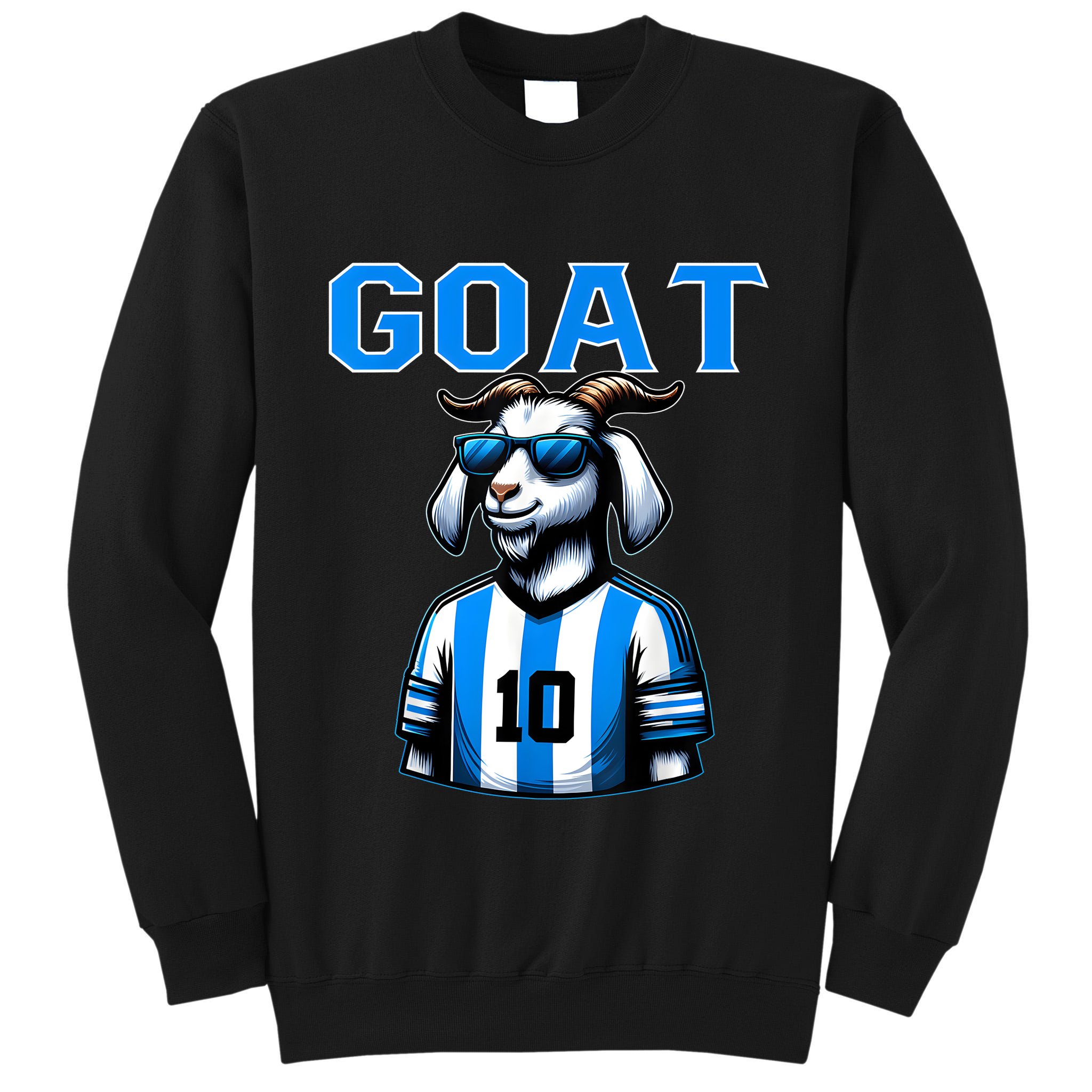 Goat 10 Funny Soccer Tall Sweatshirt