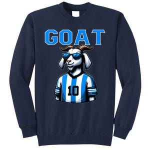 Goat 10 Funny Soccer Tall Sweatshirt