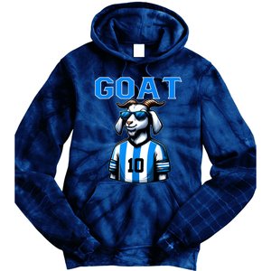 Goat 10 Funny Soccer Tie Dye Hoodie