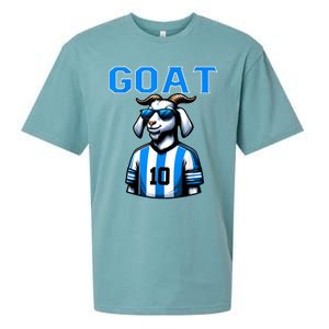 Goat 10 Funny Soccer Sueded Cloud Jersey T-Shirt