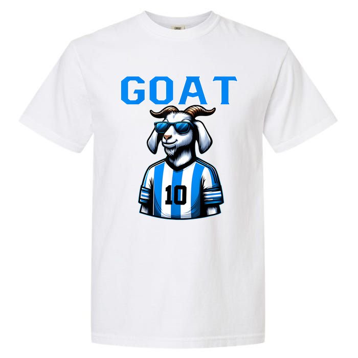 Goat 10 Funny Soccer Garment-Dyed Heavyweight T-Shirt