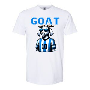 Goat 10 Funny Soccer Softstyle CVC T-Shirt