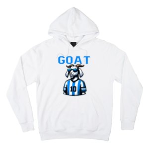 Goat 10 Funny Soccer Hoodie