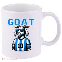 Goat 10 Funny Soccer 11oz C Handle Ceramic Mug